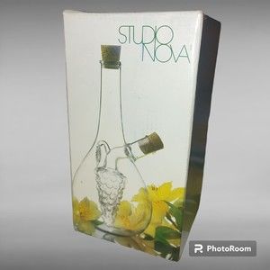 Studio Nova Mikasa Glass Oil & Vinegar Dispenser Clear Grape New